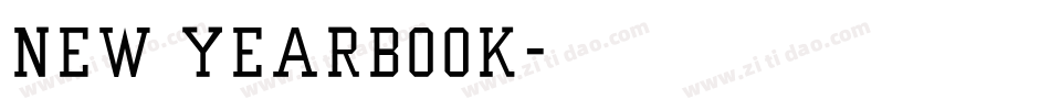 New Yearbook字体转换